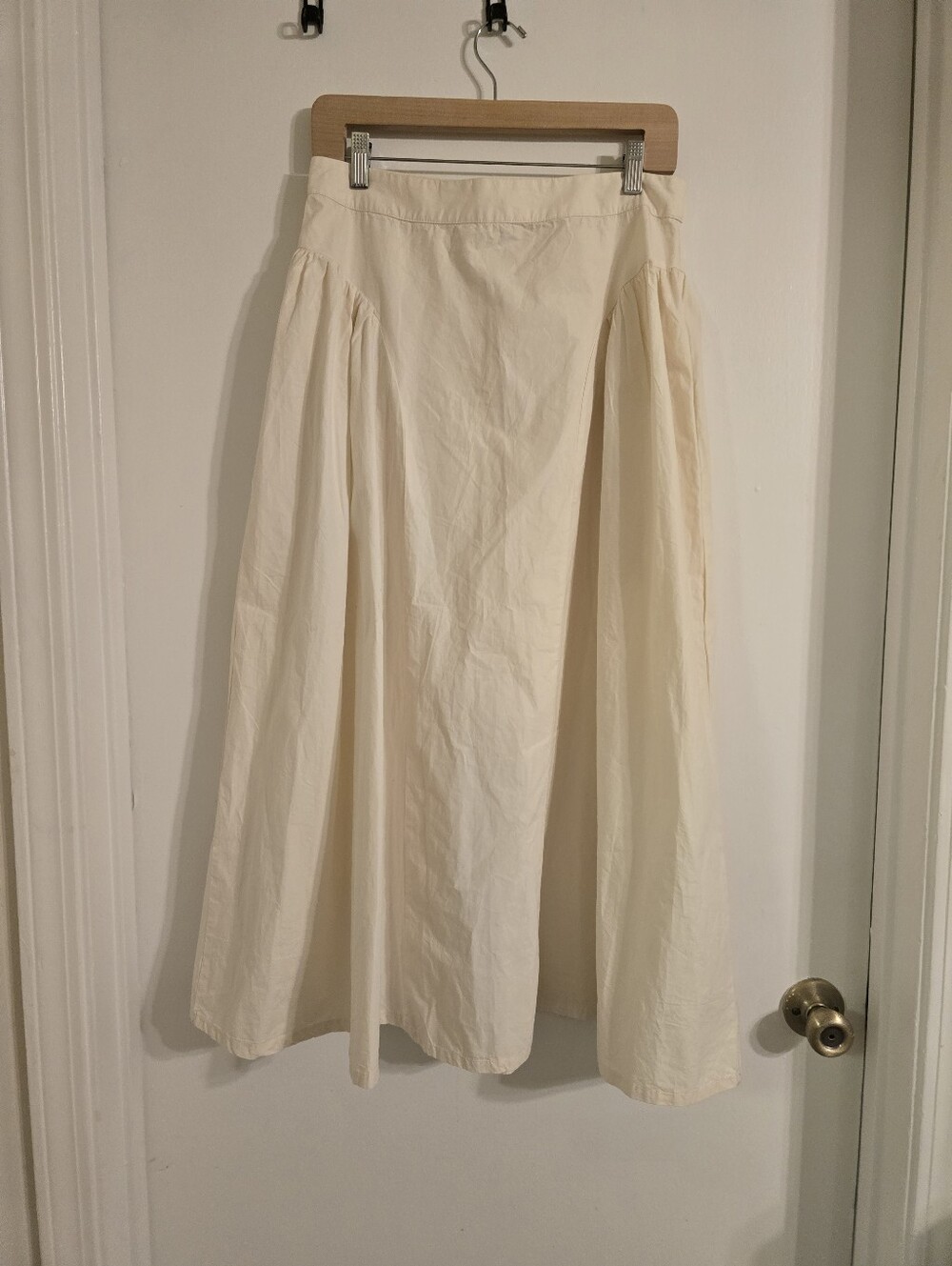 Free People Katia Midi A-Line Skirt in Cream, Size: US 6 - Picture 9 of 17